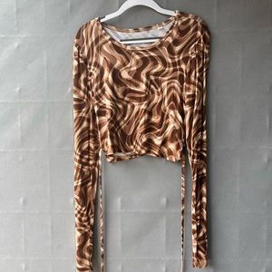 pacsun wrap around top